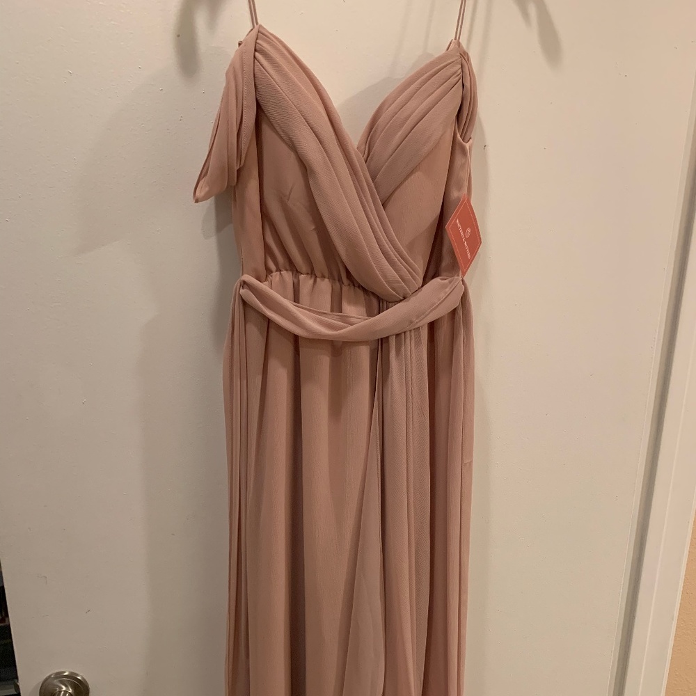 Watters Linden 1504 Buff Size 2 Bridesmaid Dress
